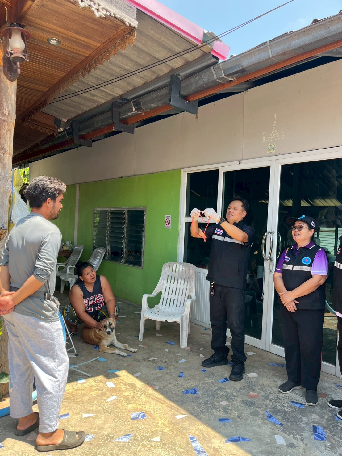 พิธีเปิดการฝึกอบรมให้ความรู้เกี่ยวกับโรคพิษสุนัขบ้า เพื่อเตรียมความพร้อมแก่บุคลากรและผู้นำชุมชนในการออกฉีดวัคซีนป้องกันโรคพิษสุนัขบ้าให้สุนัขและแมว ตามโครงการ "สัตว์ปลอดโรค คนปลอดภัยจากโรคพิษสุนัขบ้า