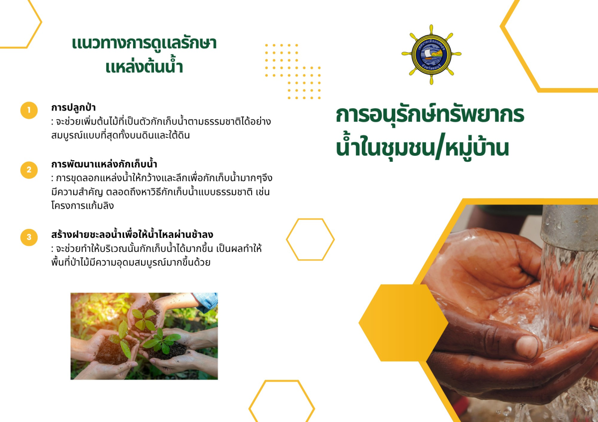 แนวทางการอนุรักษ์ทรัพยากรน้ำในหมู่บ้าน/ชุมชน