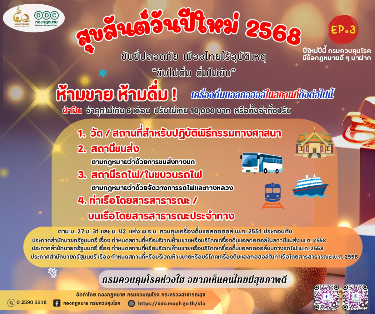 ปีใหม่ปีนี้ กองกฎหมายมีข้อกฎหมายดีๆ มาฝาก 