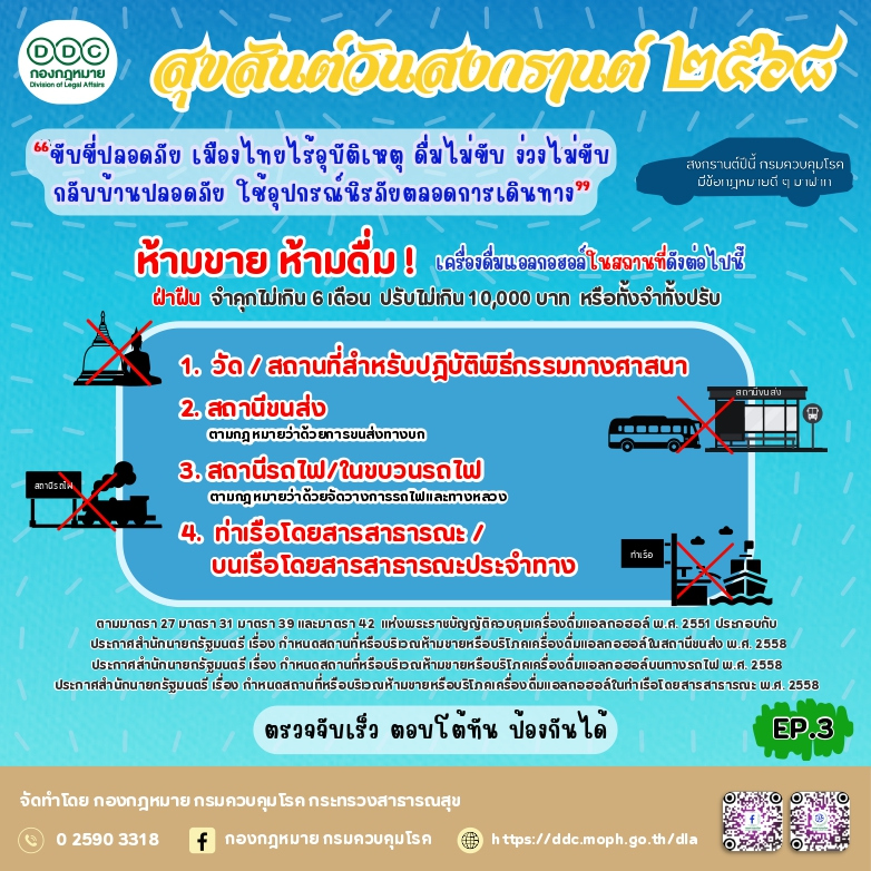สงกรานต์ปีนี้ กองกฎหมายมีข้อกฎหมายดีๆ มาฝาก