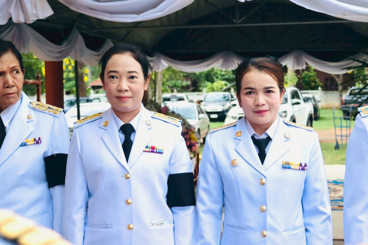 ร่วมพิธีพระราชทานน้ำหลวงสรงศพพระครูเกษมศาสนกิจ (สาน เขมวีโร) และร่วมฟังสวดอภิธรรม 