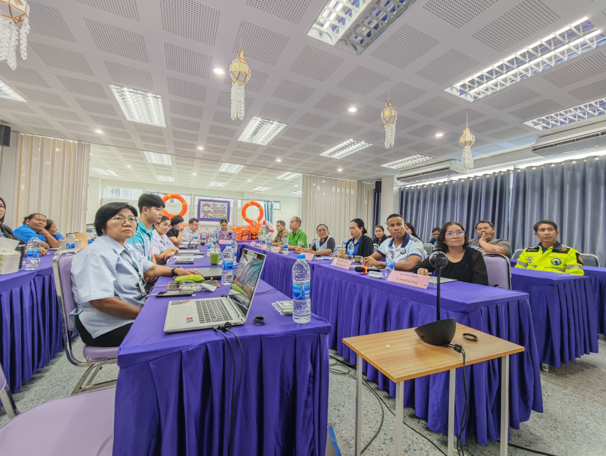 เข้าร่วมรับฟังการนำเสนอผลงานของโรงพยาบาลวังน้ำเขียว ในการประกวดทีมผู้ก่อการดี ป้องกันการจมน้ำ (MERIT MAKER Plus) ระดับประเทศ รอบตัดสินระดับประเทศ ประจำปีพ.ศ.2569 
