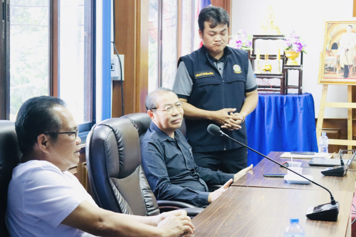 ประชุมการบริหารจัดการน้ำและถนนเลียบคลองลำเชียงสา