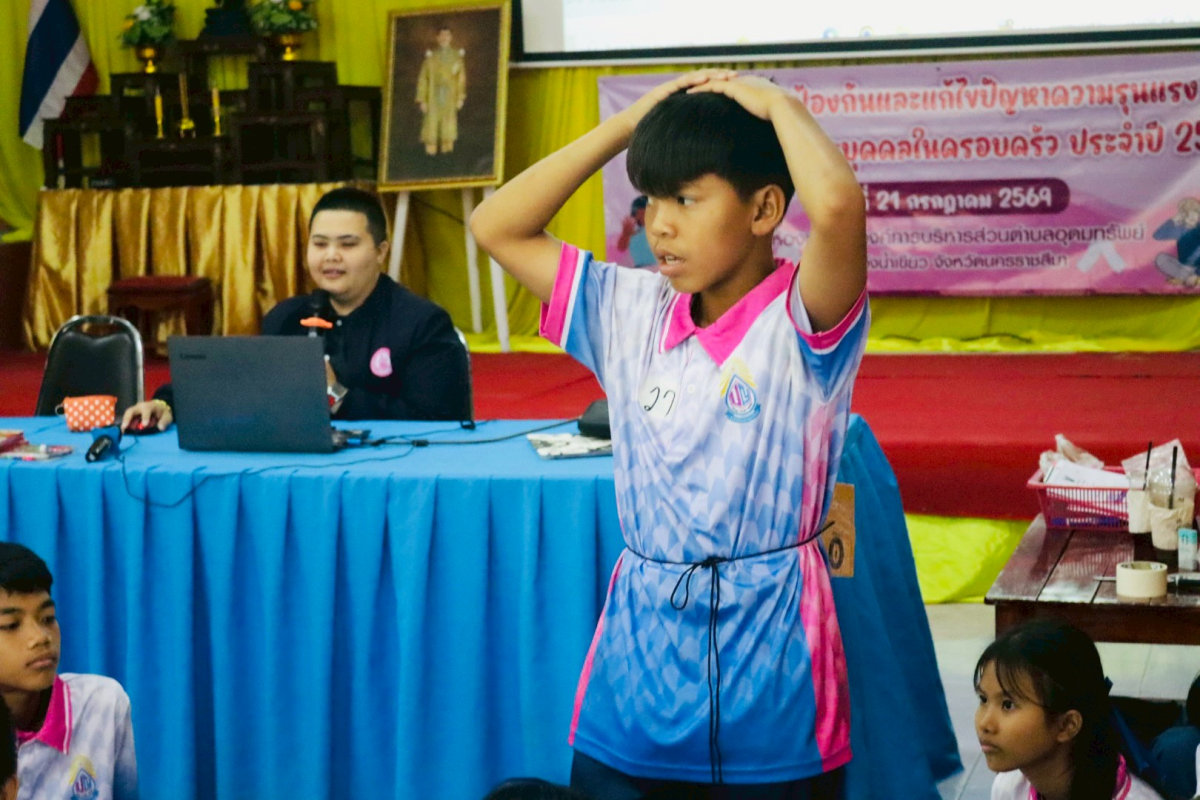 โครงการป้องกันและแก้ไขปัญหาความรุนแรงต่อเด็ก สตรี และบุคคลในครอบครัว ประจำปีงบประมาณ 2569 