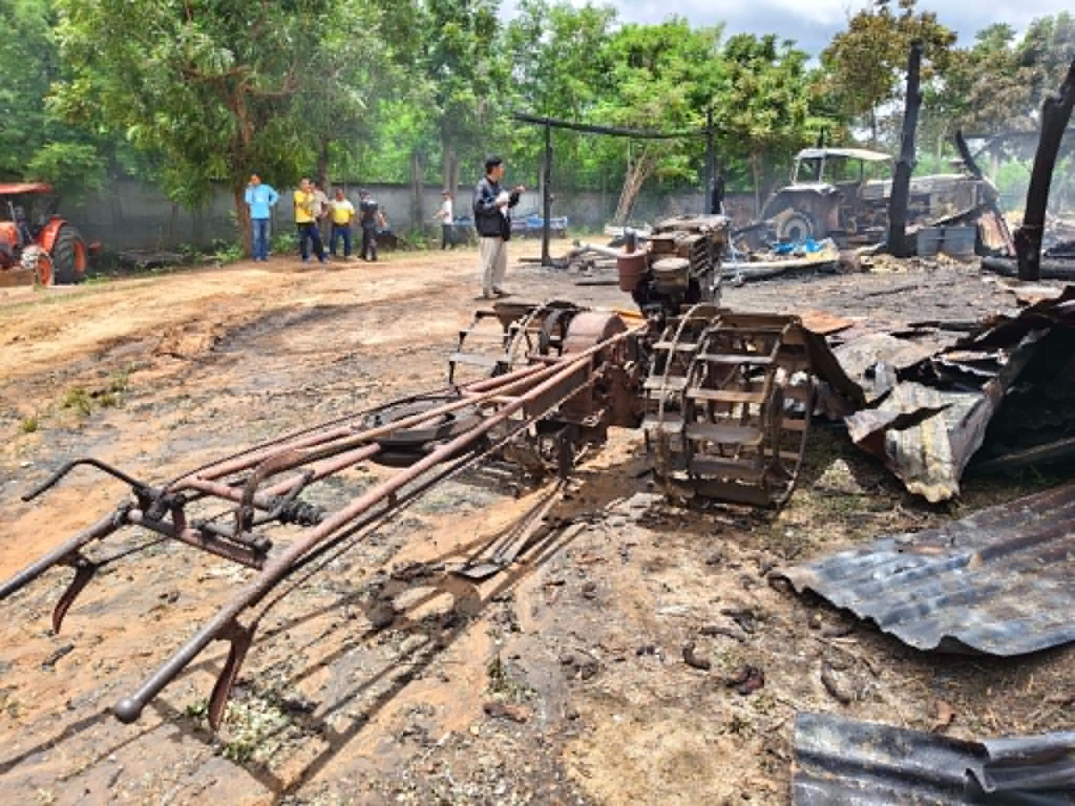  อบต.อุดมทรัพย์ ลงพื้นที่สำรวจความเสียหายผู้ประสบอัคคีภัย (เหตุไฟไหม้คอกวัว) บ้านวังน้ำเขียวม.9