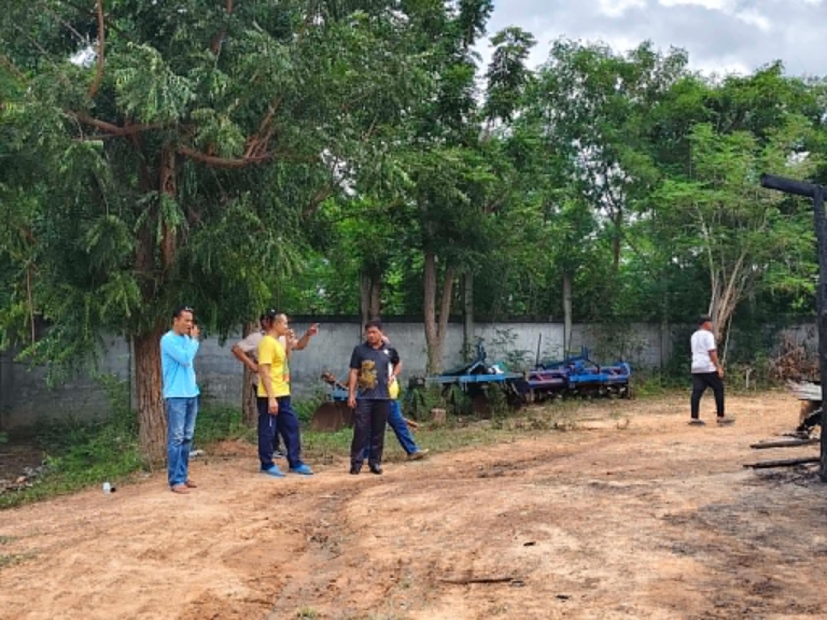  อบต.อุดมทรัพย์ ลงพื้นที่สำรวจความเสียหายผู้ประสบอัคคีภัย (เหตุไฟไหม้คอกวัว) บ้านวังน้ำเขียวม.9