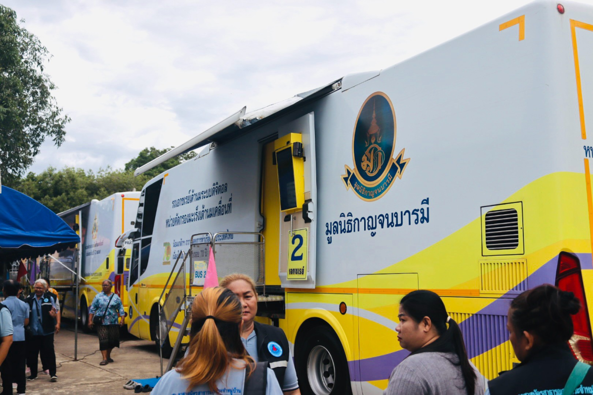โครงการตรวจคัดกรองมะเร็งเต้านม โดยเครื่องเอกซเรย์เต้านมเคลื่อนที่  ในสตรีกลุ่มเสี่ยงและผู้ด้อยโอกาส และโครงการคัดกรองมะเร็งนรีเวช ประจำปีงบประมาณ 2569 