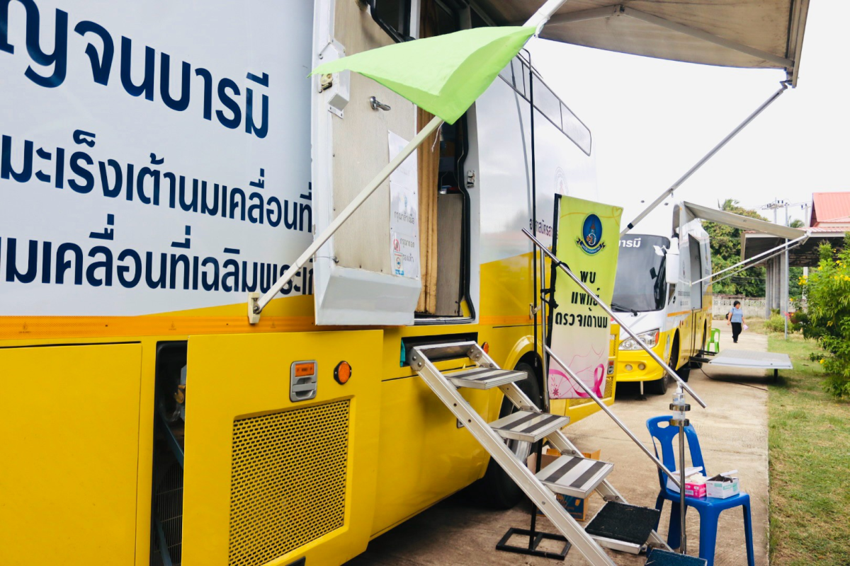 โครงการตรวจคัดกรองมะเร็งเต้านม โดยเครื่องเอกซเรย์เต้านมเคลื่อนที่  ในสตรีกลุ่มเสี่ยงและผู้ด้อยโอกาส และโครงการคัดกรองมะเร็งนรีเวช ประจำปีงบประมาณ 2569 